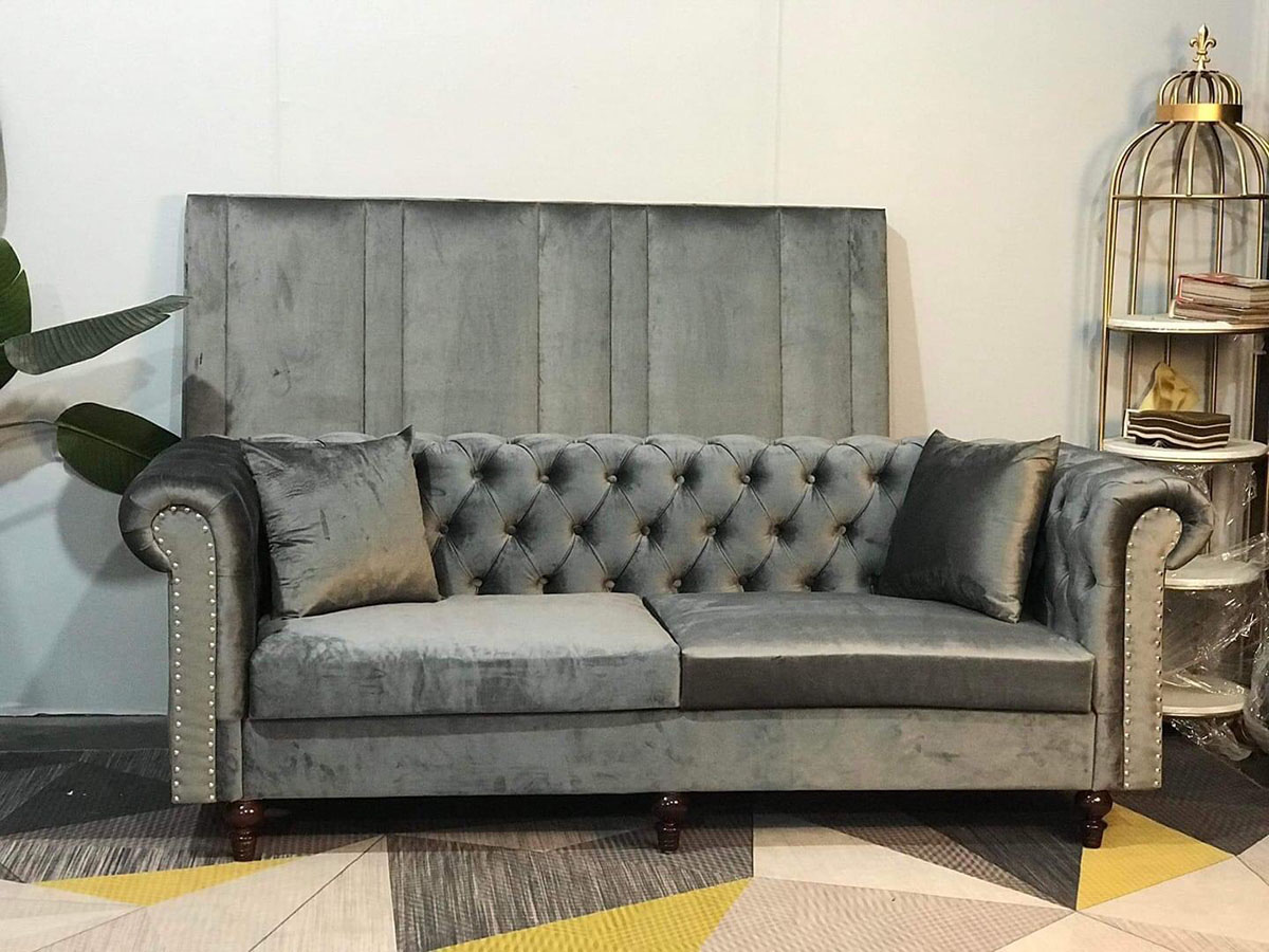 sofa bọc nỉ tân cổ điển sang trọng giá rẻ